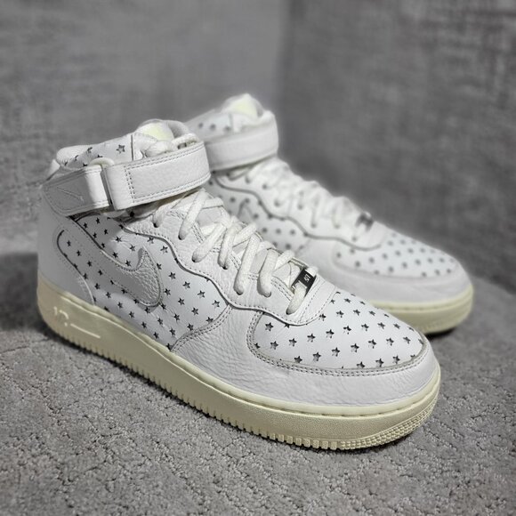Nike Shoes - Nike Air Force 1 Mid Cut Out Stars Summit Women's 12 White Leather DV3451-100
